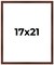 Classic Modern Brown Picture Frame - UV Acrylic, Foam Board Backing, Hanging Hardware